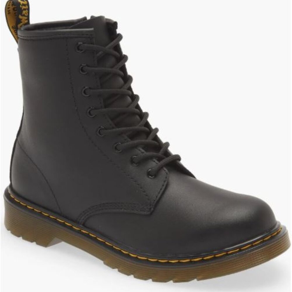Dr. Marten's Black 1460 Softy T Leather Lace-Up Boot